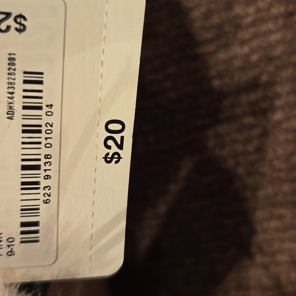 THEREABOUTS GIRLS PINK BUNNY SLIPPERS WITH A LITTLE SPARKLE SIZE 9/10 - Picture 5 of 10